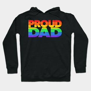 Gay Pride LGBTQIA Proud Dad LGBT Parent Pride Dad Hoodie